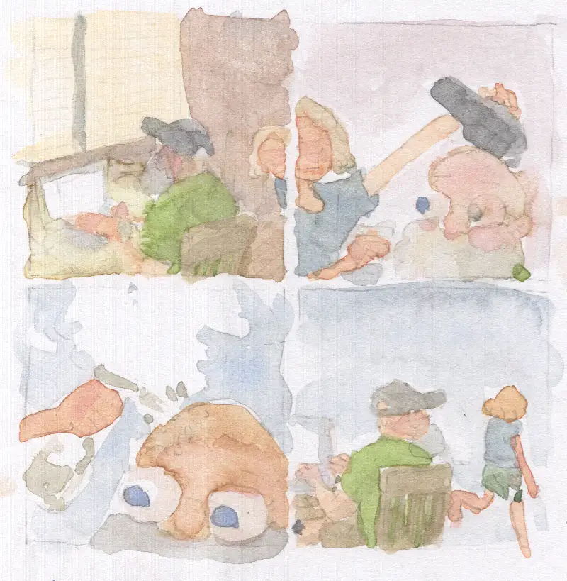 watercolor painting forJournal Comic: July 25 2026 - Squeesh