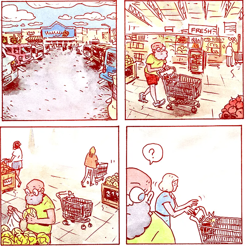 Journal Comic: August 11 2026 - Onions & Peaches Page 1